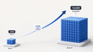 Case Study: Scaling Teleoperation Data for a VLA Model, 1,900 to 12,600 Episodes in Ten Weeks