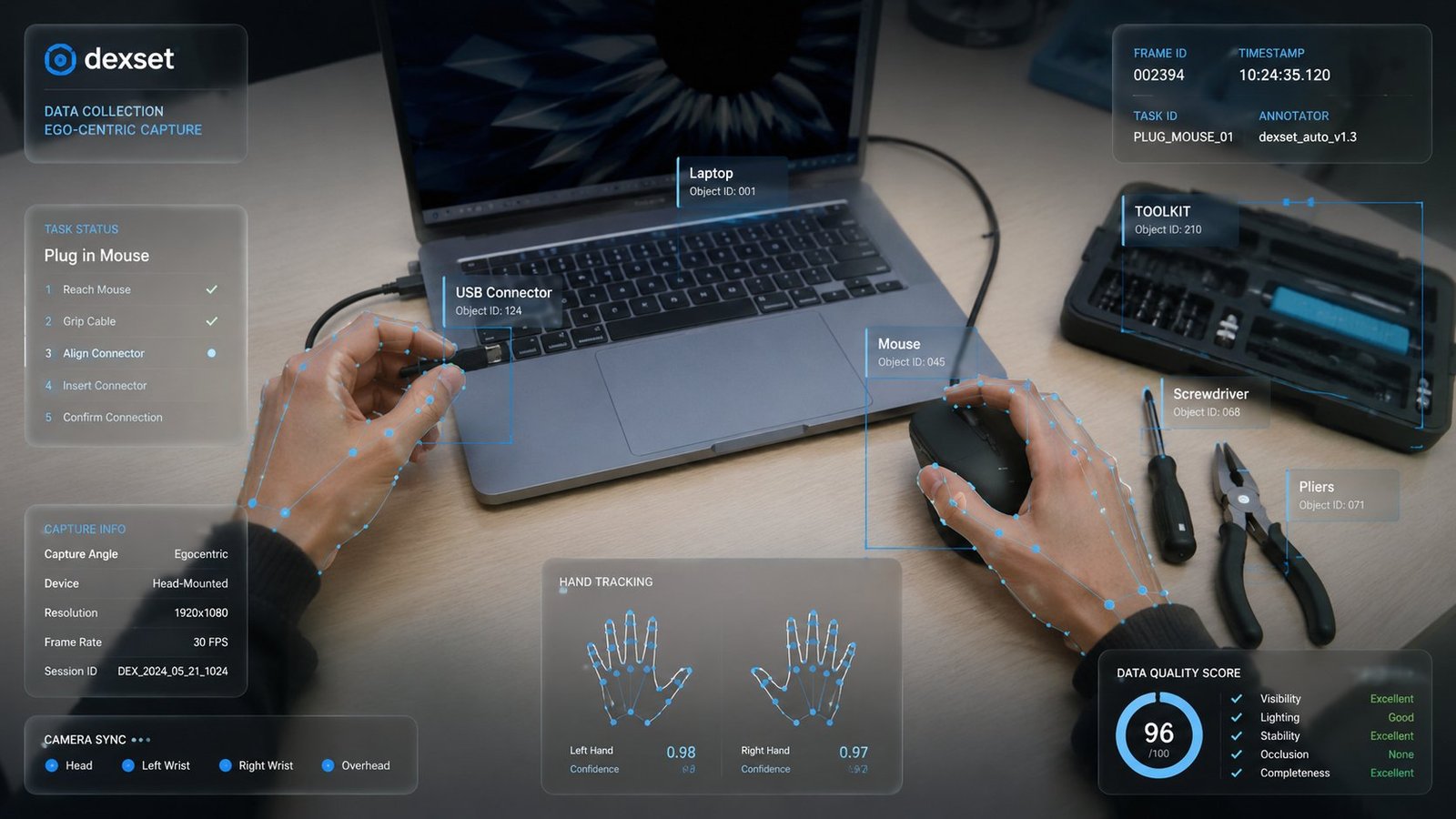 dexset egocentric task capture