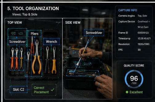 Tool handling captured multi-view